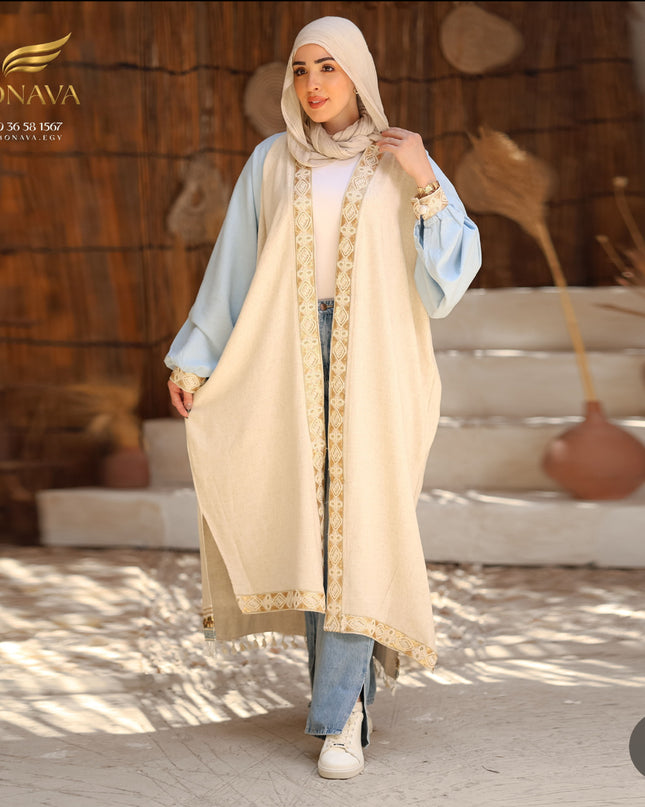 Casual Beige Kimono