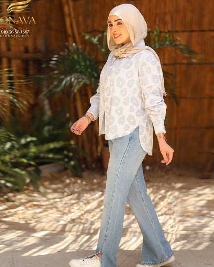 striped blouse