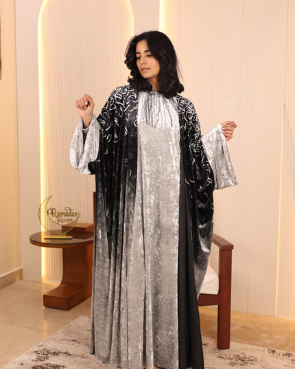 Nights 3-Piece Crystal Velvet Kaftan Set