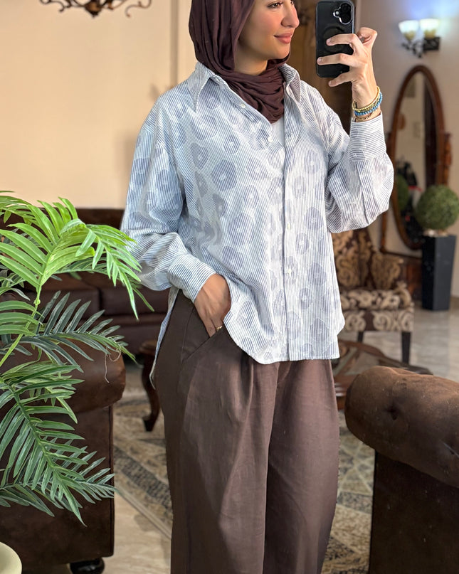 striped blouse